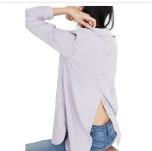 Madewell Ex-boyfriend Button Back Flannel Shirt